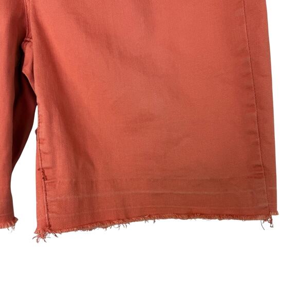 SEVEN 7 Weekend Bermuda Shorts Marsala Orange Release Hem Denim Womens 10 - Picture 7 of 9
